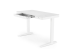 Γραφείο 120×60 cm με Ρυθμιζόμενο Ύψος, Ασύρματη Φόρτιση & USB – Λευκό Γυαλί